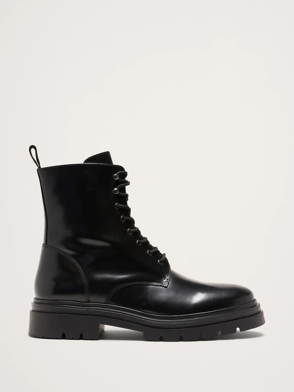 Banana Republic Italian Leather Combat Boot